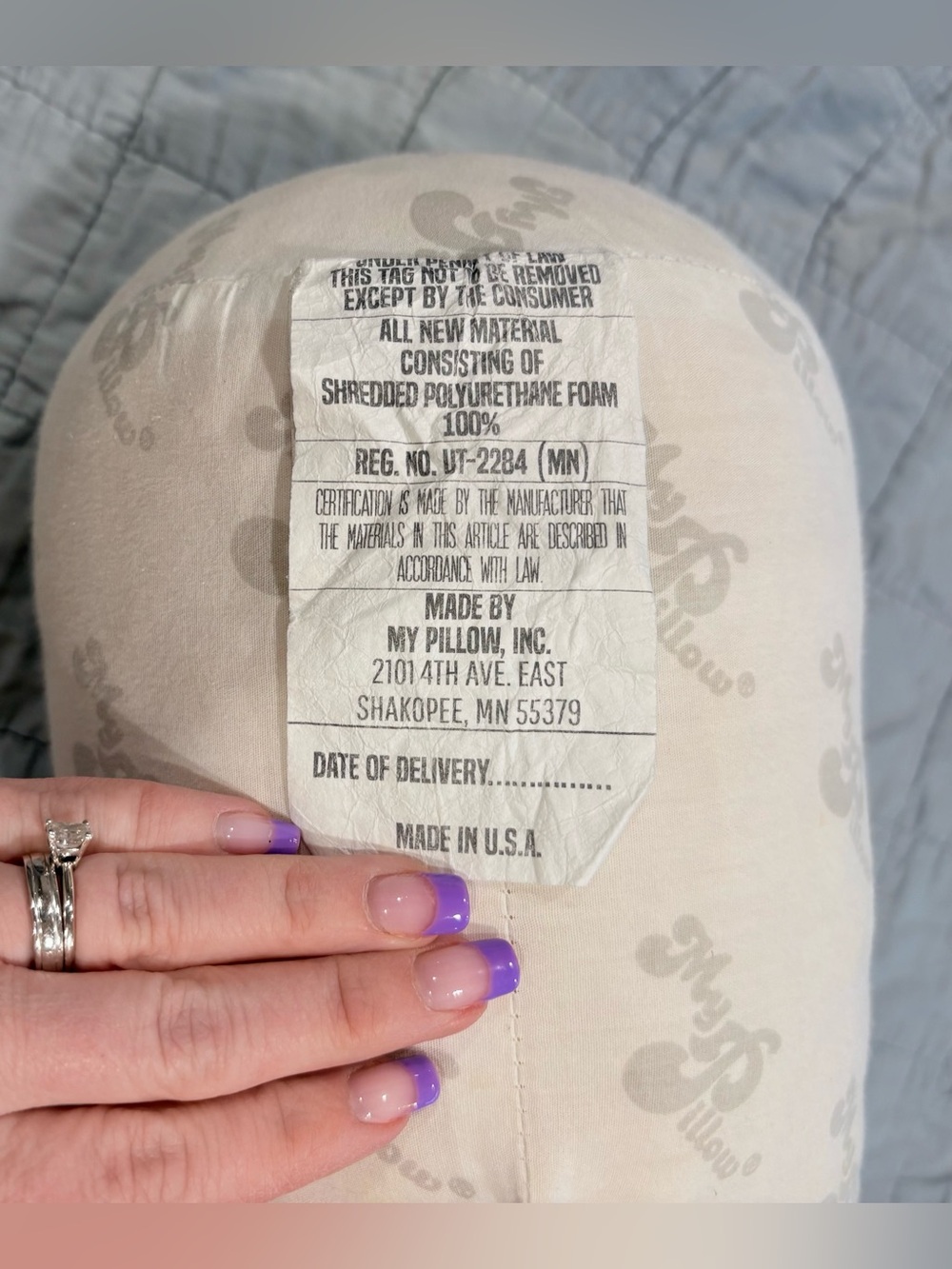 MyPillow Lumbar Neck Support Pillow White Memory Foam Roll 🇺🇸 - Picture 5 of 5